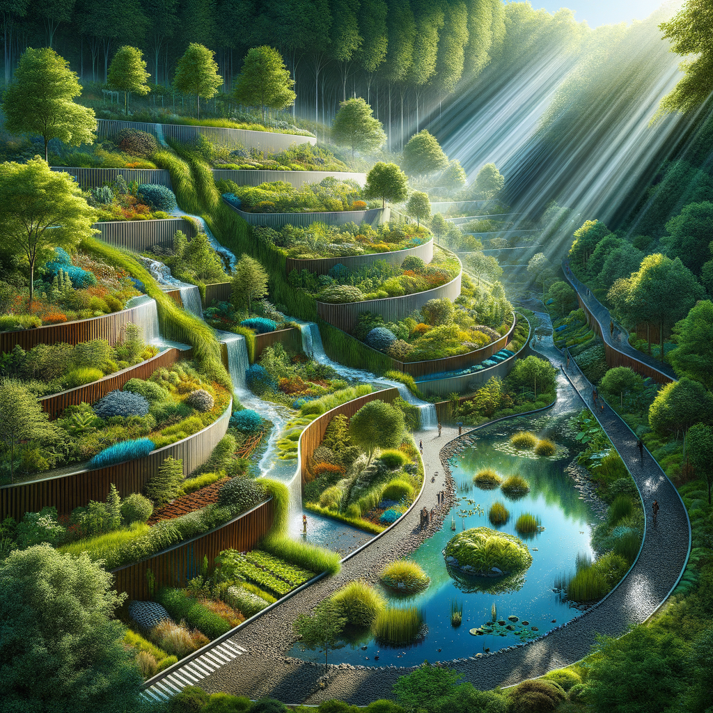 Incorporating green infrastructure into detention basin design