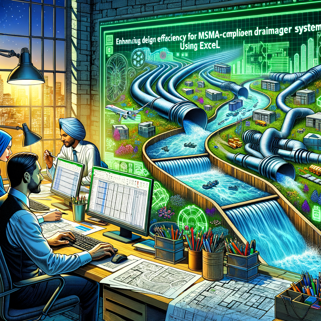 Improving Design Efficiency with Excel Templates for MSMA-Compliant Urban Drainage Systems